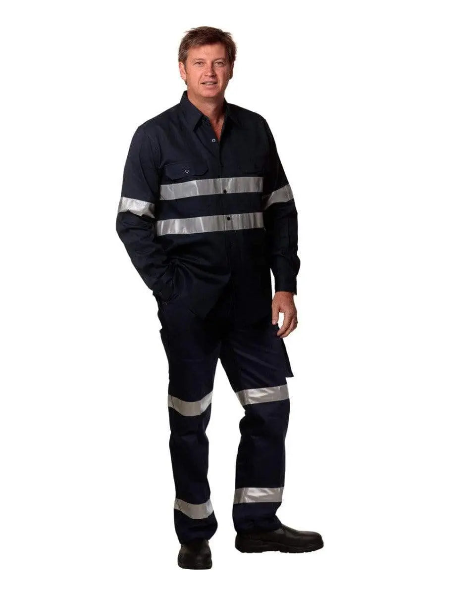 Pre-shrunk Drill Pants With 3m Tapes Regular Size WP07HV Australian Industrial Wear